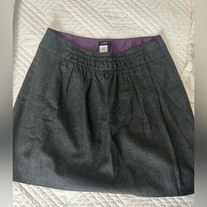Gray wool skirt